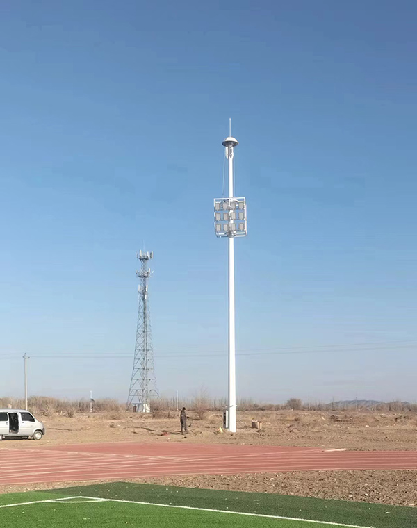 酒泉某部太阳能路灯安装